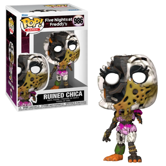 BONECO FUNKO POP RUINED CHICA 986 - FIVE NIGHTS AT FREDDYS