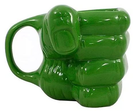 CANECA HULK PORCELANA 3D 250ML