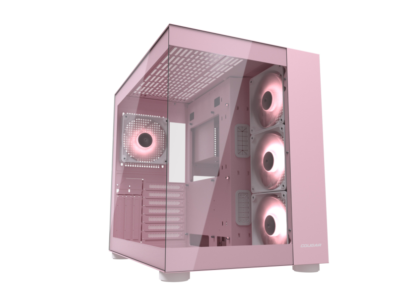 GABINETE COUGAR FV150 RGB MID TOWER DUAL CHAMBER ROSA