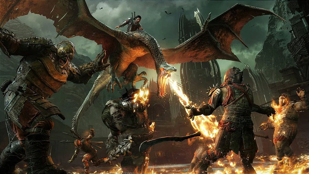 JOGO PS4 SOMBRAS DA GUERRA (SEMINOVO)