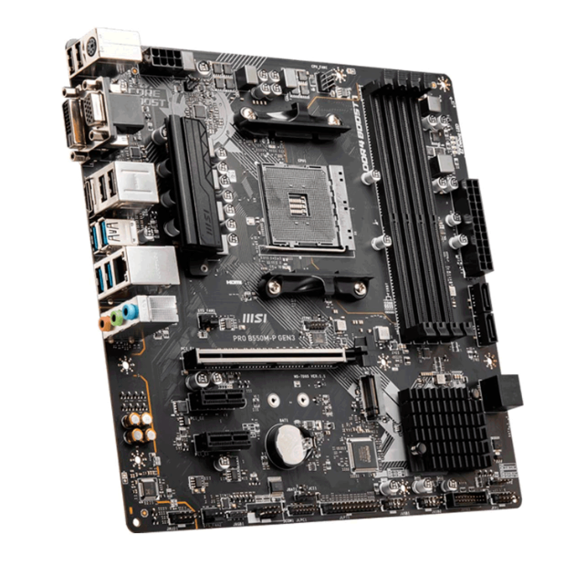 PLACA MÃE MSI PRO B550M-P GEN 3/ AMD AM4 / CHIPSET B550 / DDR4 / MATX