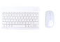 KIT MOUSE E TECLADO SEM FIO BLUETOOTH BRANCO
