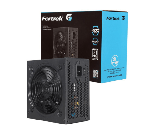 FONTE FORTREK 400 WATTS BLACK HAWK 80 PLUS WHITE