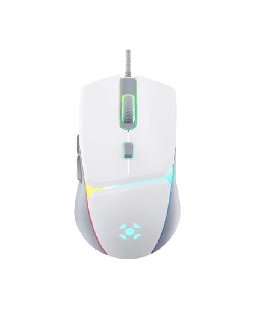MOUSE GAMER CRUSADER 12800 DPI BRANCO FORTREK