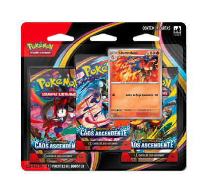 BLISTER TRIPLO POKEMON - CAOS ASCENDENTE - CHARMELEON