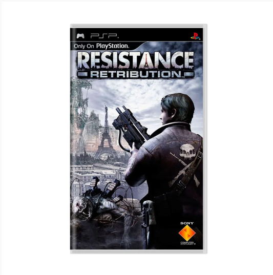 JOGO PSP RESISTANCE RETRIBUTION (SEMINOVO)