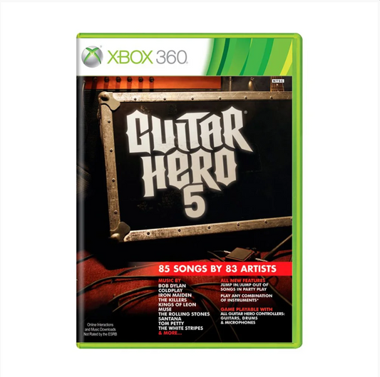 JOGO XBOX 360 GUITAR HERO 5 (SEMINOVO)