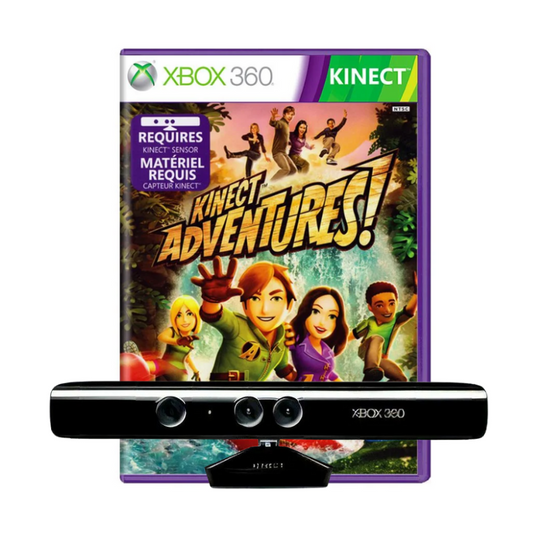 SENSOR KINECT + JOGO KINECT ADVENTURES (SEMINOVO)