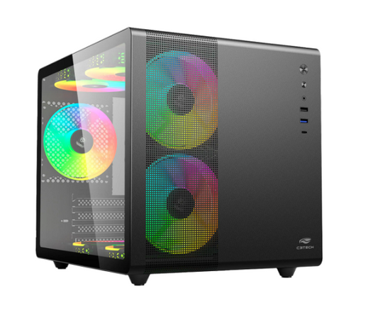 GABINETE AQUARIO C3TECH MT-G710BK PRETO
