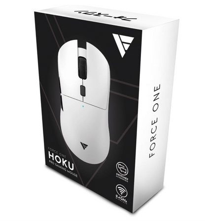 MOUSE FORCE ONE HOKU WIRELESS 26.000 DPI BRANCO