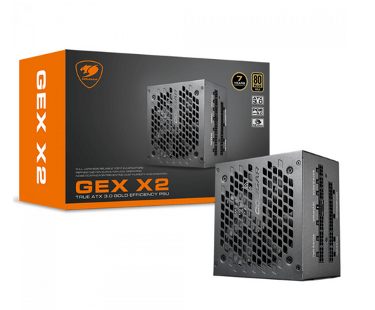 FONTE COUGAR GEX X2 850W FULL MODULAR 80 PLUS GOLD - PRETO