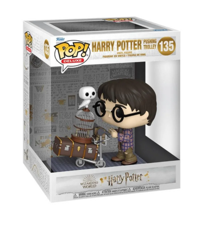 BONECO FUNKO POP DELUXE HARRY POTTER EMPURRANDO CARRINHO 135
