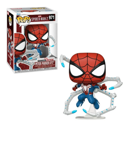 BONECO FUNKO POP PETER PARKER TRAJE AVANÇADO 2.0 971 - SPIDER-MAN 2