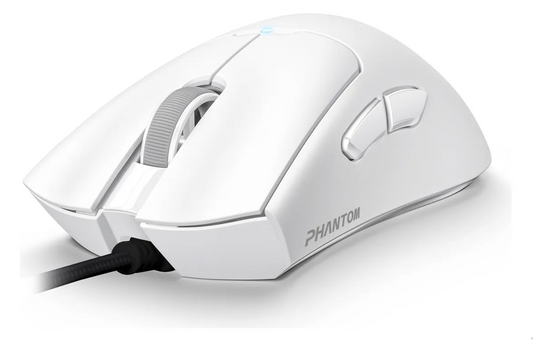 MOUSE GAMER FORCE ONE PHANTOM 8K WHITE 26.000 DPI