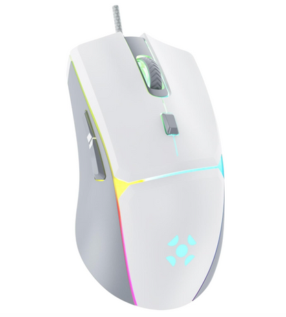 MOUSE GAMER CRUSADER 12800 DPI BRANCO FORTREK