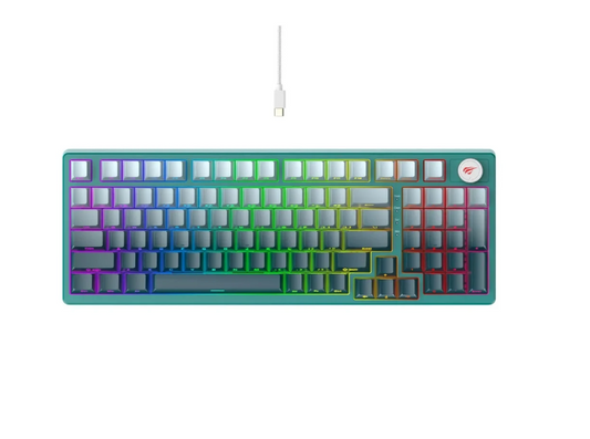 TECLADO HAVIT MECANICO KB899L VERDE RGB