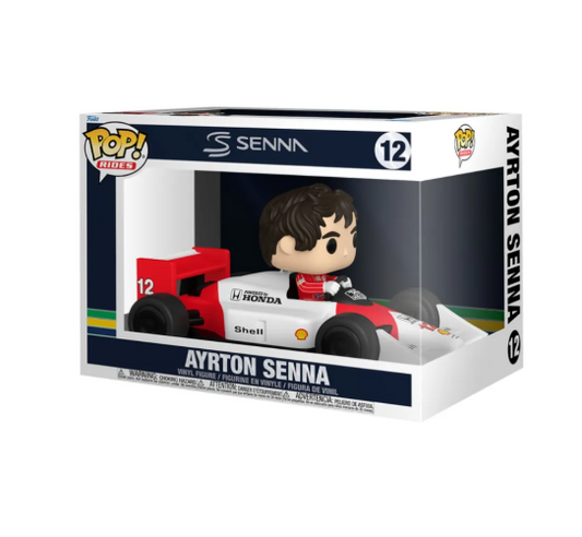 BONECO FUNKO POP AYRTON SENNA MCLAREN 12 - RIDES SUPER DELUXE