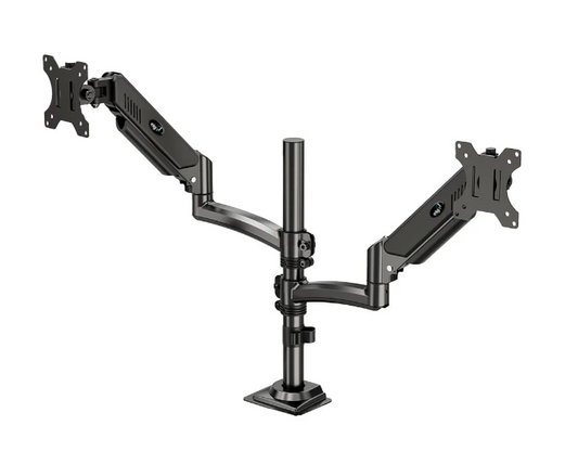 SUPORTE MONITOR TORRE MULTIARTICULADO PARA 2 MONITORES 17'' A 35'' POLEGADAS  PISTAO A GAS FH160L