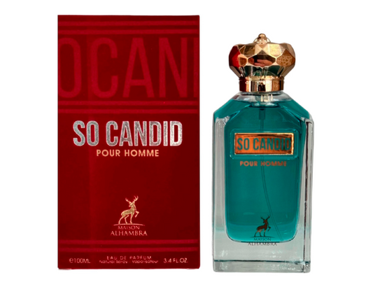 PERFUME MAISON ALHAMBRA SO CANDID POUR HOMME EDP 100ML