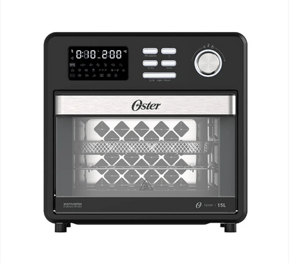 FORNO FRYER OSTER 15L OFOR160 FUNÇÃO TURBO CONVECÇÃO PRETO 220V