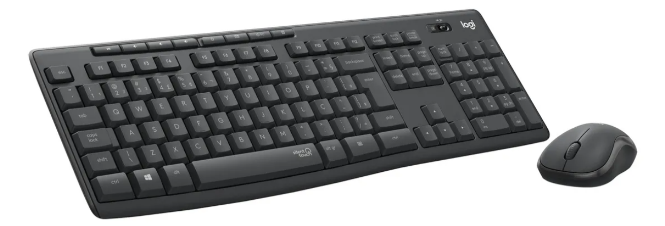 COMBO TECLADO E MOUSE LOGITECH SEM FIO MK295