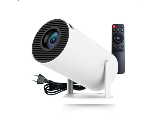 MINI PROJETOR PORTATIL 4K FULL HD BLUETOOTH 5.0 ANDROID 8000 LUMENS ATÉ 130 POLEGADAS