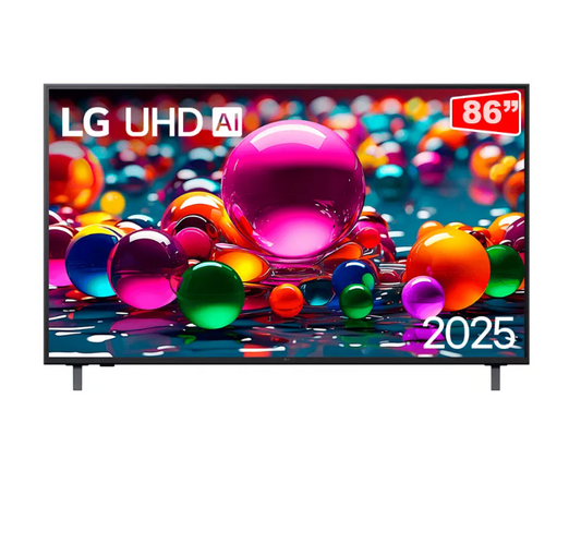 SMART TV LG IA 86'' 4K 86UA8550PSA, PROCESSADOR A7 AI GEN 8, AMAZON ALEXA E GOOGLE CAST
