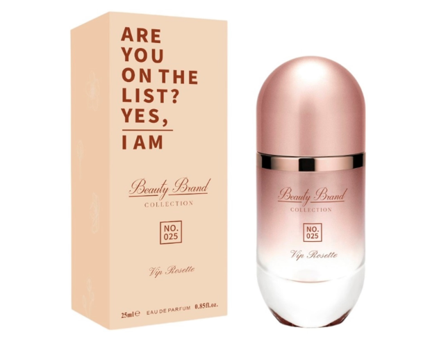 PERFUME BEAUTY BRAND 025 212 VIP ROSE EAU DE PARFUM FEMININO 25ML