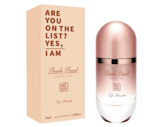 PERFUME BEAUTY BRAND 025 212 VIP ROSE EAU DE PARFUM FEMININO 25ML