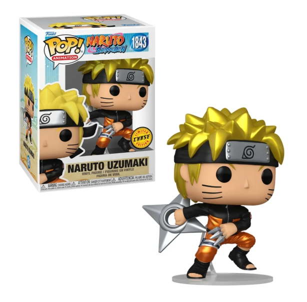 BONECO FUNKO POP NARUTO UZUMAKI SHURIKEN CHASE 1843 - NARUTO SHIPPUDEN
