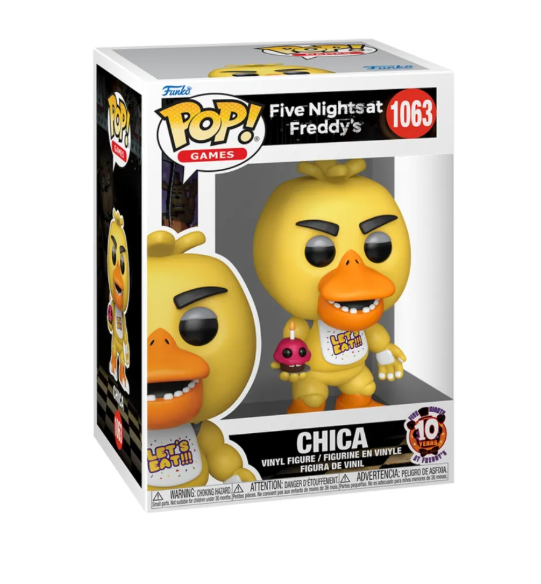 BONECO FUNKO POP CHICA COM CUPCAKE 1063 - FIVE NIGHTS AT FREDDY'S