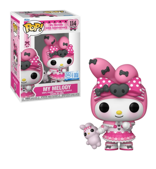 BONECO FUNKO POP MY MELODY 114 - MY MELODY 50TH ANNIVERSARY
