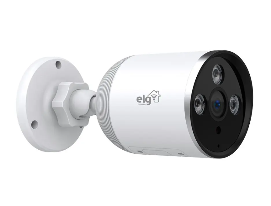 CAMERA EXTERNA INTELIGENTE ELG WIFI FULL COLOR, ALEXA, BRANCO
