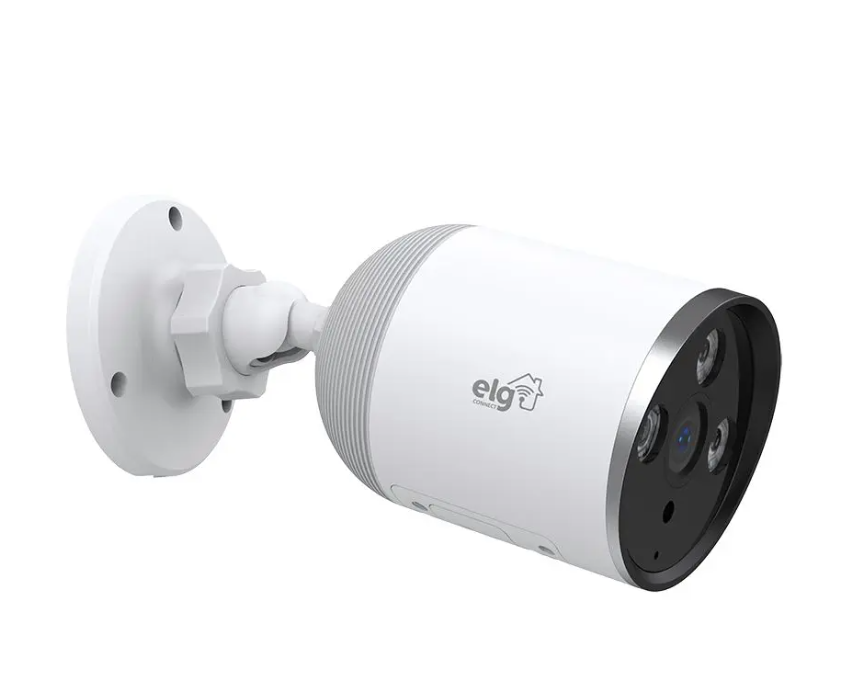 CAMERA EXTERNA INTELIGENTE ELG WIFI FULL COLOR, ALEXA, BRANCO