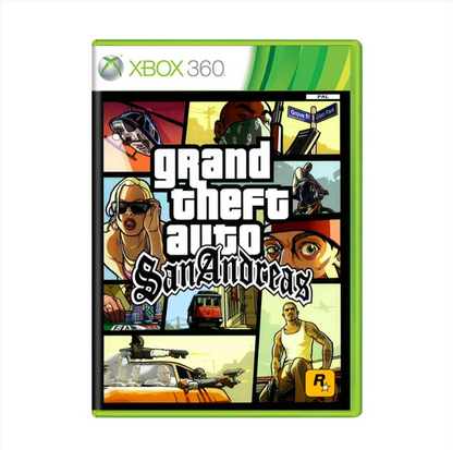 JOGO XBOX 360 GRAND THEFT AUTO SAN ANDREAS