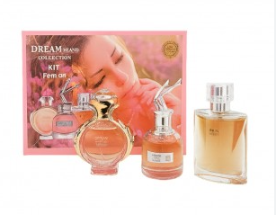 KIT DREAM BRAND COLLECTION FEM-01 3 PERFUMES 25ML CADA