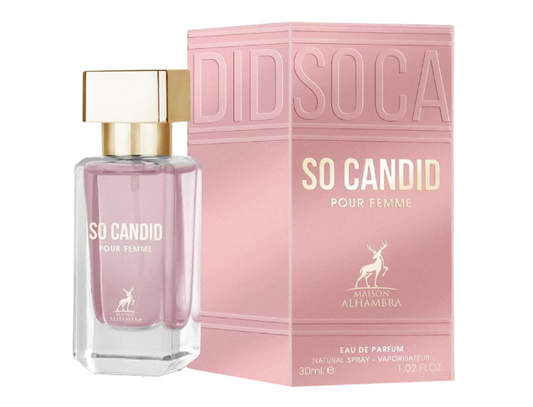 PERFUME MAISON ALHAMBRA SO CANDID POUR FEMME EAU DE PARFUM 30ML