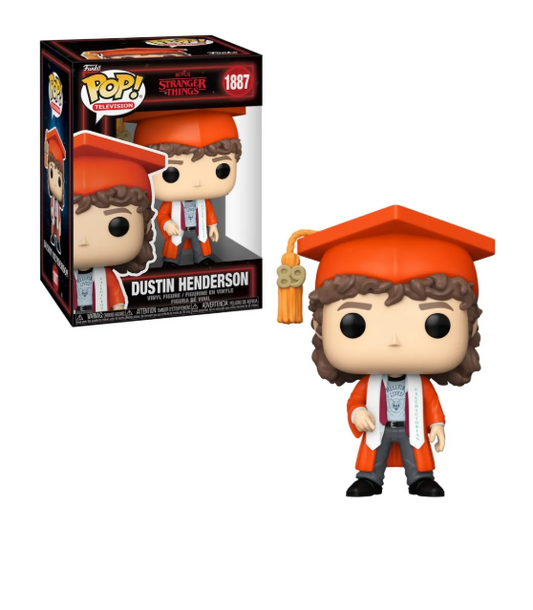 BONECO FUNKO POP DUSTIN NA FORMATURA - STRANGER THINGS 1887