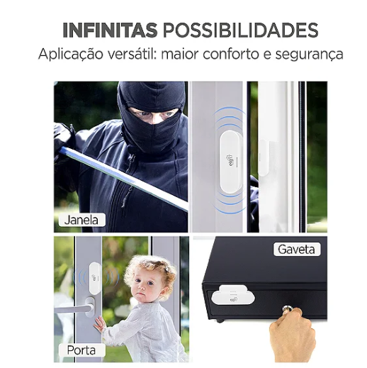 SENSOR DE ABERTURA INTELIGENTE WIFI, MONITORAMENTO