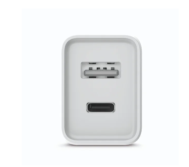 CARREGADOR DE PAREDE CARGA RAPIDA TIPO-C + USB