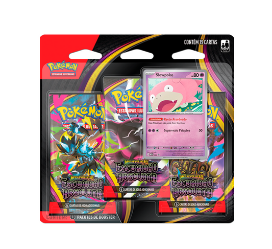 BLISTER TRIPLO POKEMON - ESCURIDÃO ABSOLUTA - SLOWPOKE