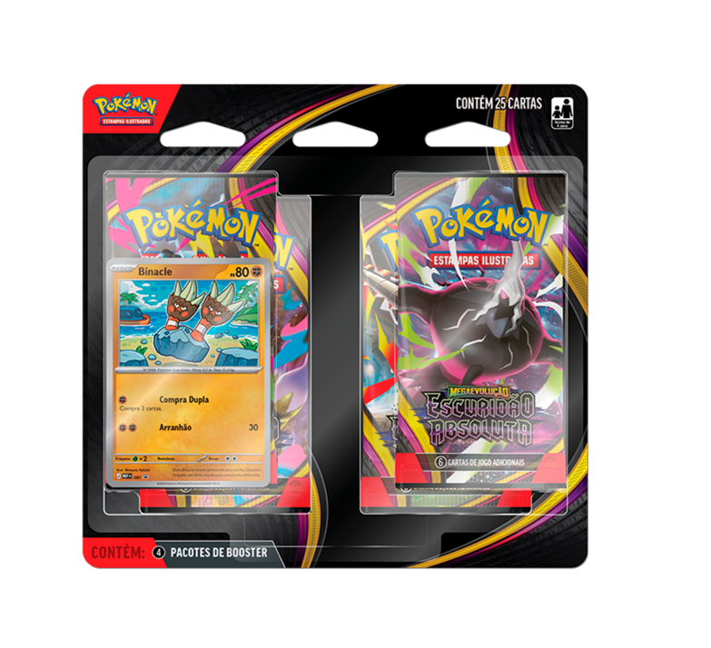 BLISTER QUADRUPLO POKEMON - ESCURIDÃO ABSOLUTA - BINACLE