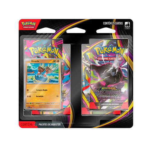 BLISTER QUADRUPLO POKEMON - ESCURIDÃO ABSOLUTA - BINACLE