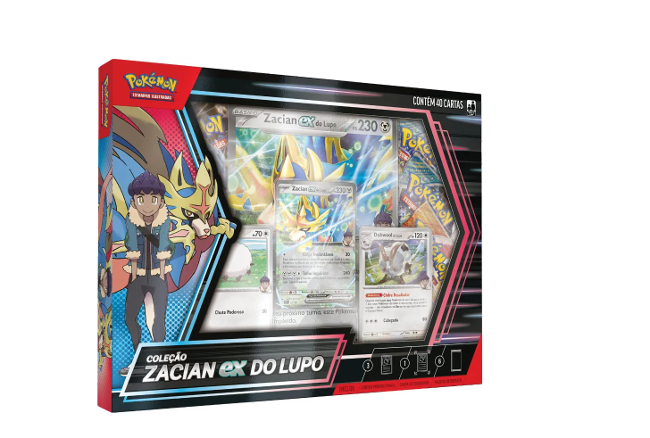 COLEÇÃO ZACACIAN EX DO LUPO POKEMON