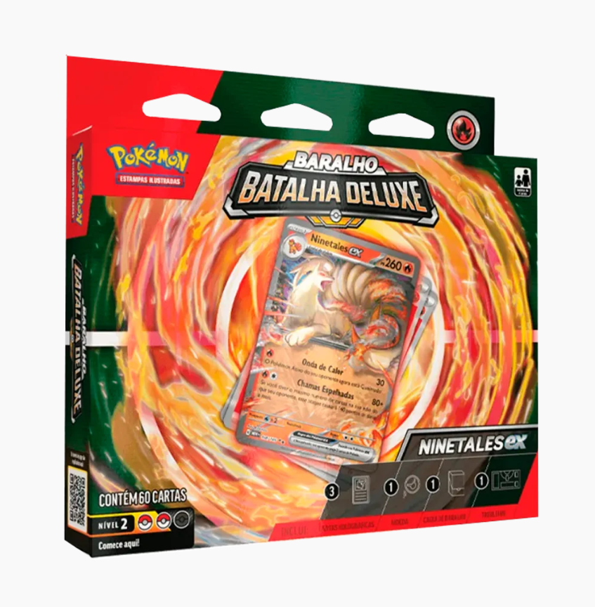BARALHO BATALHA DELUXE - NINETALES EX 60 CARTAS