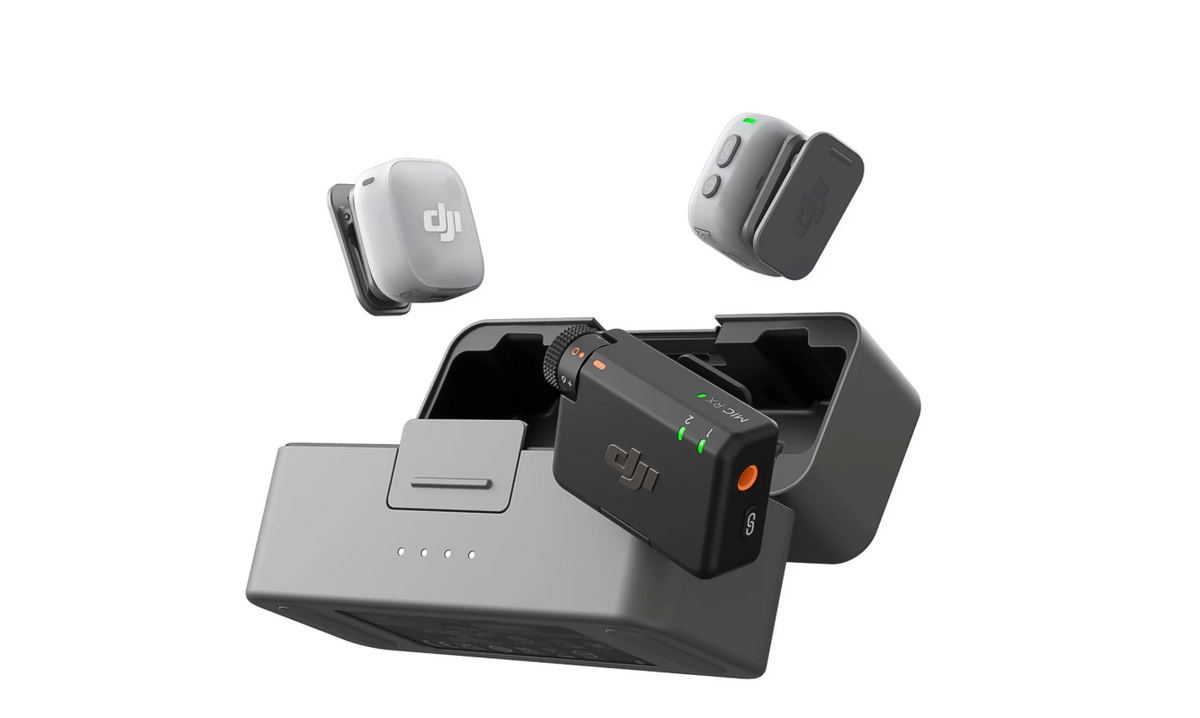 MICROFONE LAPELA DJI MIC MINI 2 USB-C SEM FIO 2TX 1RX + CHARGING CASE