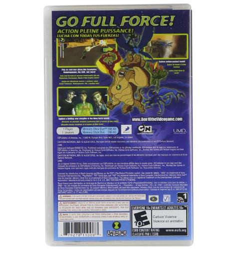 PSP JOGO BEN 10 ALIEN FORCE (SEMINOVO)