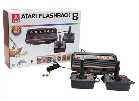 ATARI FLASHBACK 8 TEC TOY COM 105 JOGOS E 2 CONTROLES