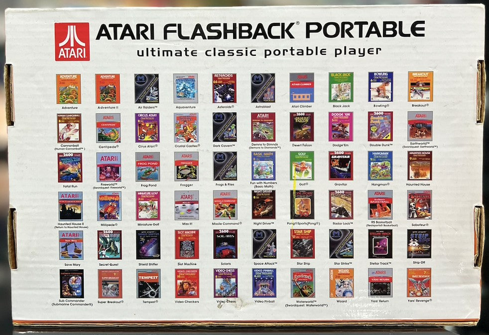 CONSOLE ATARI FLASHBACK PORTÁTIL COM 60 JOGOS