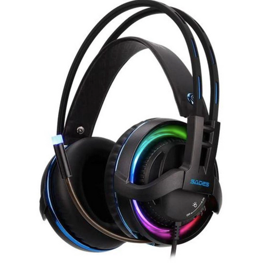 HEADSET SADES DIABLO 7.1 - PRETO/AZUL